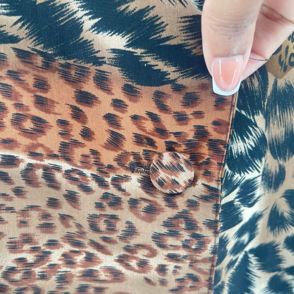 Vintage Barrie Stephens Animal Print Blazer Size 8 | Lightweight Jacket - Picture 5 of 14